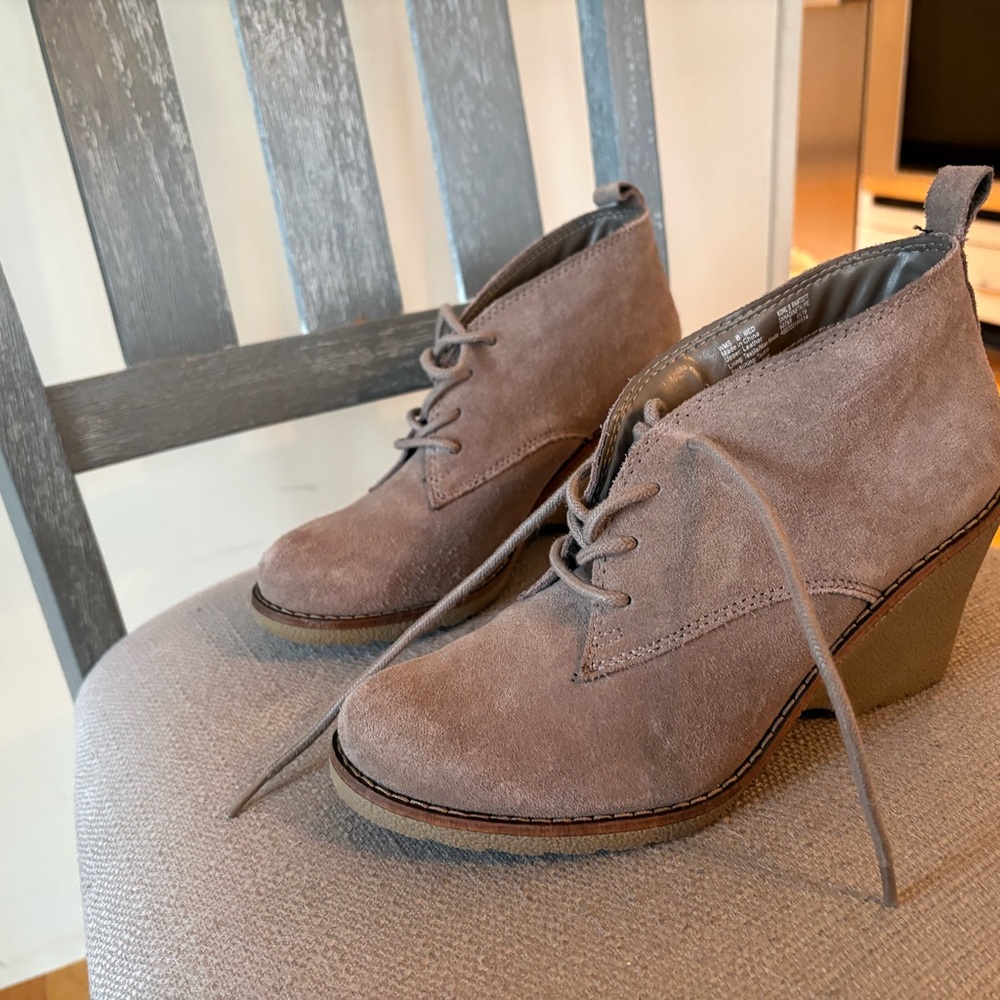 Women's Suede Wedge Ankle Boots